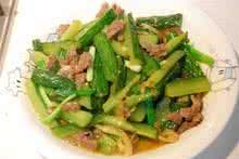 黃瓜條炒腐竹 黃瓜條炒腐竹