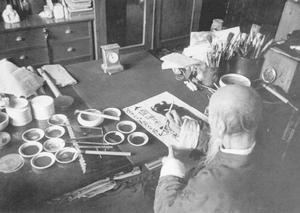 1948年齊白石大師在題字