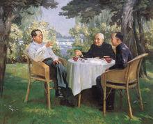 毛澤東接見李四光、錢學森