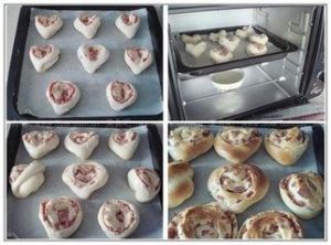 心形培根麵包 心形培根麵包