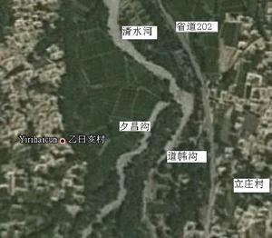 乙日亥村地勢圖