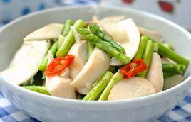 蘆筍炒杏鮑菇 蘆筍炒杏鮑菇