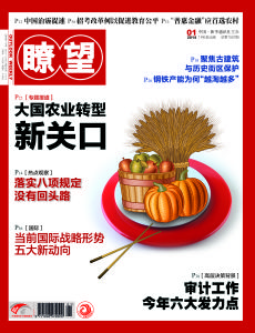 2014年瞭望新聞周刊第一期封面