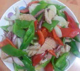 彩椒洋蔥炒魷魚 彩椒洋蔥炒魷魚