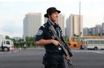 大運會現場備勤的深圳特警狙擊手