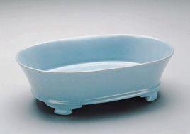 宋汝窯青瓷水仙盆 宋汝窯青瓷水仙盆