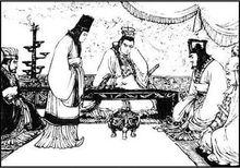 鄭武公（中間）