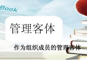 管理客體 管理客體