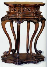 黃花梨高束腰六足香幾 黃花梨高束腰六足香幾