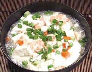 雪花蝦仁豆腐 雪花蝦仁豆腐
